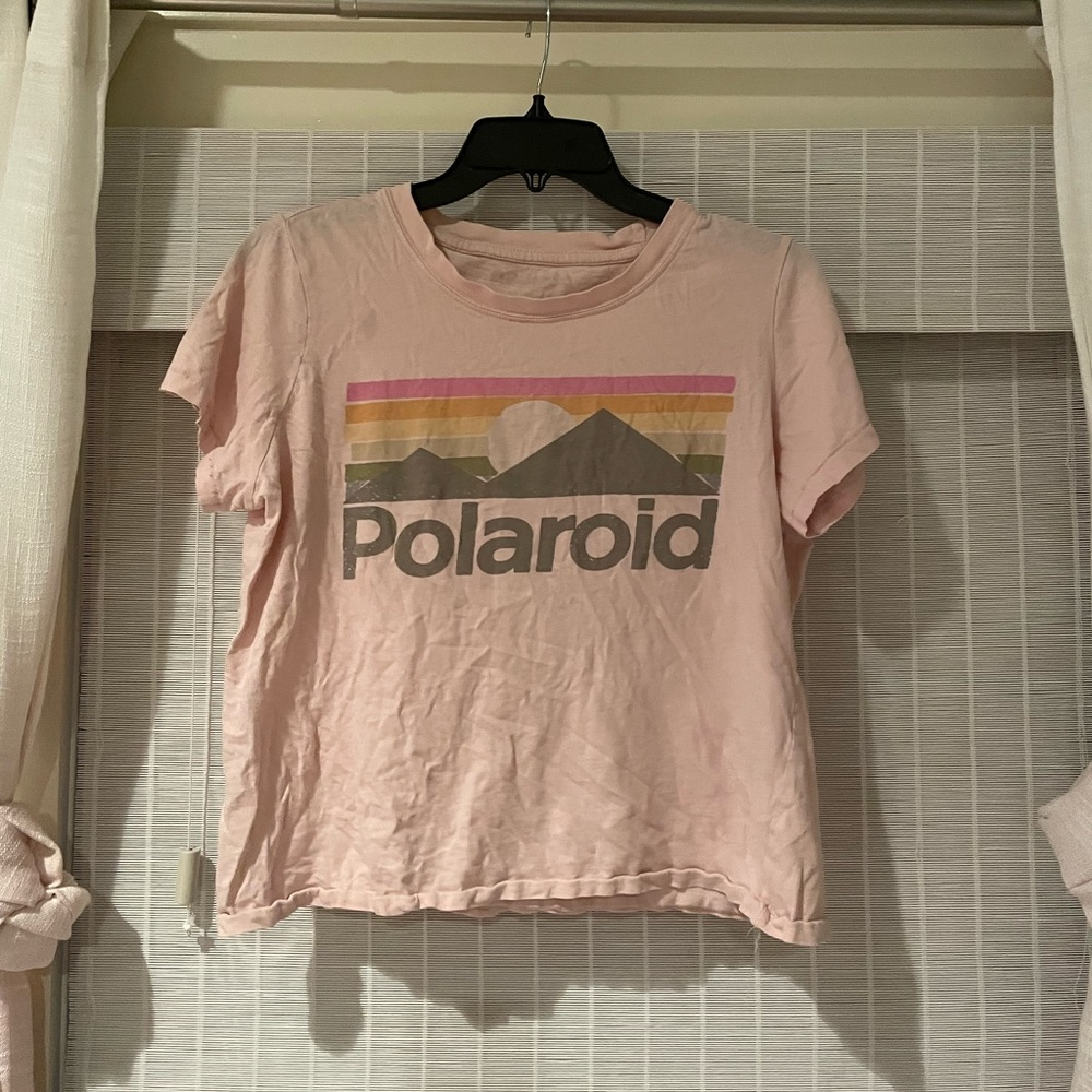 3FOR$15 Polaroid Sunset Pink Women’s Graphic T Shirt